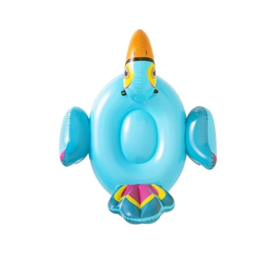Bestway 2.07m x 1.50m tipsy toucan ride-on (contents:1 ride-on, repair patch)